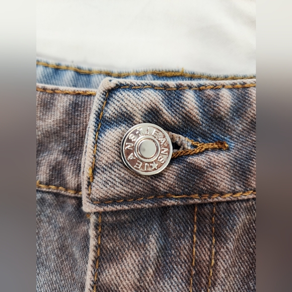 Unisez Multi-Pocket Cargo Barrel Jeans Green Accents Size XL (31") - Picture 12 of 13